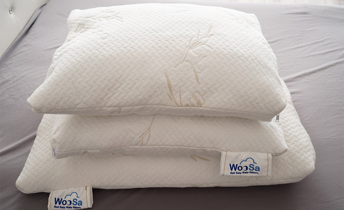 Shredded Gel Memory Foam Pillow Antimicrobial Super Soft Bamboo